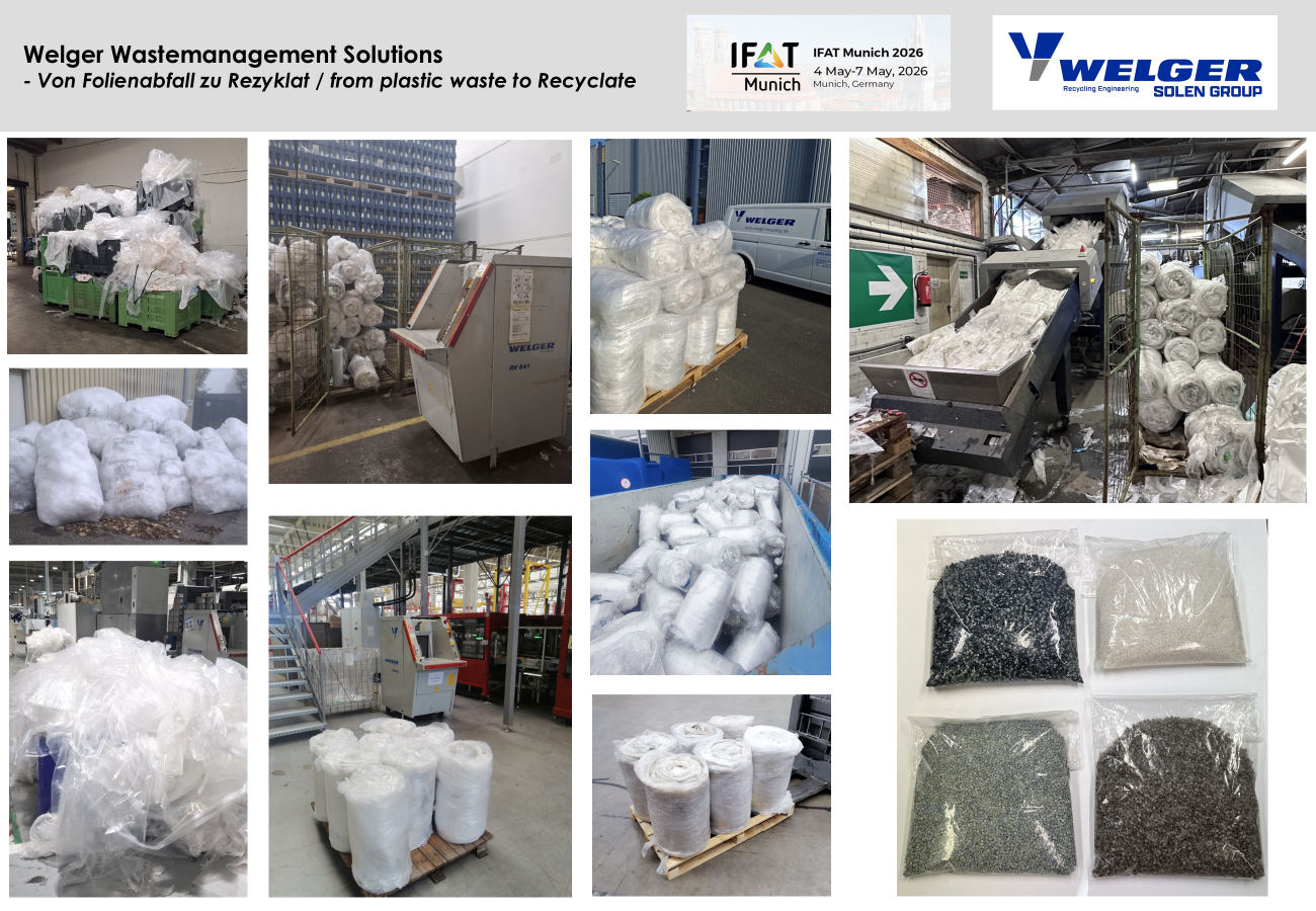 Welger Wastemanagement Solutions — från plastavfall till rezyklat